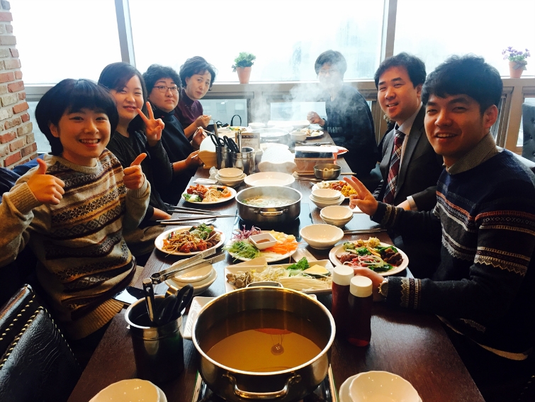일년동안 수고하신 선생님들과 식사~(2016)
